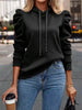 Autumn Gothic Style Casual Long-Sleeved Hooded Short Sweater Jacket Women Zipper Sports Hoodies Y2K Sweatshirt