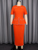 Elegant Church Dresses Turn Down Collar Half Sleeve Beading Chain Peplum Pearl Slim Office Ladies Modest Weddings Party Gowns