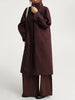 Solid Casual Trench For Women Stand Collar Long Sleeve Patchwork Single Breasted Temperament Long Coats Female
