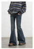 Women Jeans High Waisted Slightly Flared Slim Female Denim Pants Blue Ladies Trousers Autumn Winter