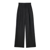 Women Wide leg Pants Baggy High Waist Pants Women's Wide Trousers Black Office wear Wide Pants Woman Autumn Trousers