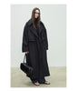 Spring Autumn Oversized Khaki Long Trench Coat for Women Double Breasted Loose Casual European Overcoat