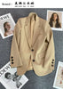 Elegant Office Lady Blazers for Women Long Sleeve Single Button Blazer Coats Female Top Suit Jackets Outerwears