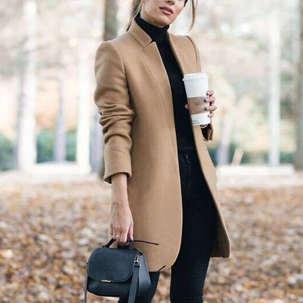 Blends Overcoat Female Coat Autumn Winter Coats And Jackets Women Plus Size Coat Women's Coats Long Tops Customized Blazer