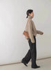 Autumn and Winter Thick Cashmere Sweater Women High Neck Pullover Sweater Warm Loose Knitted Base Sweater Jacket Tops