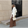 Belted Waist Cropped Trench Double Breasted Stand Collar Autumn Chic Elegant Women Coat Casual Vintage Office Lady Jacket