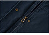 Denim Jacket Women Mid-Length Loose Hooded Spring Waist-Cinching Coat Retro Design for Outfits