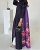 Pleated Print Foldable Collar Women's Long Sleeve Trench Coat Winter Original Design Cardigan Coat