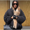 Women Faux Fur Collar Puffer Jacket Lapel Oversized Long Sleeve Warm Loose Thick Coat Female Winter Casual Jackets