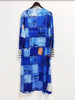 Plus Size 1XL-5XL Women's Long Jacket Casual Printed Cardigan Jacket Spring and Autumn Long Sleeved Jacket
