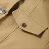 Pocket Stand Collar Long Sleeves Jacket Woman Single Breasted Solid Color Waist Cinching Jackets Versatile Women's Jackets