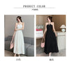 Vintage White Long Dresses for Women 2023 Summer Elegant Chic Solid Sleeveless Casual Female Korean Slim Sexy Backless Sundress