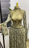 Women Paisley Printed Big Swing Ruffles A-line Mesh Maxi Dress Parties Vacation Education Long Dresses Vestidos