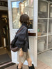 Korea Short Outerwear Woman Casual Loose Lazy Chic Long Sleeve Cotton Blends Windbreaker Coats Thin Thench