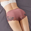Women Lace Flowers Panties Sexy Hollow Temptation Silk Breathable Underwear Tummy Mid Waist Butt Lift Briefs Intimate Panty