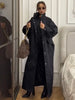 Elegant Minimal Trench Coat Sophisticated Office Commute Loose Long Maxi Overcoats Ladies Autumn Daily Street Fall Outerwear