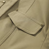 Women's Jacket Slim Fit Stand Collar Tailored Epaulets Flap Pockets Single Breasted Button Down Blazer Coat Spring Outwear
