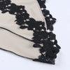 Sexy Lace Party Dress Women Deep V-Neck Irregular Chic Patchwork Design Skinny Maxi Bodycon Midnight Stretch Clubwear