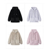 Coat Women Imitation Lamb Wool Polar Fleece Double-Sided Wear Loose Winter Contrast Color Simple Hooded Jacket