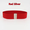 Women Elastic Band Wide Belts Simple Down Coat Waist Belt Female Buckle Black Strap Dress Decoration Accessories Ladies