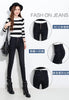 Autumn Winter Oversized Single Breasted High Waisted Elastic Jeans Women's Slim Skinny Pencil Pants Velvet Warm Pants