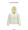 Women Down Jacket 90 Percent Down Fill Layered Look Loose Fit Everyday Style Winter Cold Weather Outdoor Layer