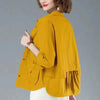 Spring Autumn Female Korean Thin Style Leisure Cardigan Jacket Cotton Windbreaker Coat Mom's Costume Loose Short Blouse Jacket