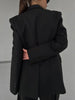 Women's Autumn Winter Slim Waist Chic Blazer Coats Office Ladies Double Breasted Suits Jacket Women Clothing
