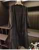 Embossed Pleated Women's Dress Spring Loose Simple Solid Color Long Sleeve Famale Clothing 2DB6616