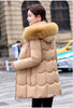 Women's Down Cotton Jacket Comfortable Elegant Ladies Winter Parka Coat Loose Temperament Lady Cotton Padded Outerwear