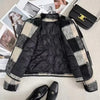 Thicken Small Fragrant Style Jacket for Women Plaid Woolen Short Coat Autumn Winter Lady Single Breasted Young Neck Jackets