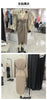 Elegant Cross-Neck Pleated Slit Dress - Puff Sleeve Asymmetrical Long Sleeve Gown for Women