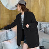 Spring Autumn Style Commuter Suit Women Long Sleeved Casual Loose Solid Color Suit Jacket Clothes Top
