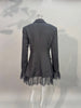 Elegant Lace Blazer Coat Women Office Lady Full Sleeve Single Breasted Jackets Autumn Black Casual Slim Coats