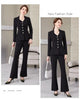 Spring Autumn Women Blazer Jacket And Pant Suit White Red Black Blazer Trousers 2 Piece Set Ladies Office Work Suit