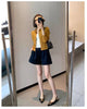 Style High‑Quality Women Pleated Blazer, Lapel Single Button Short Long‑Sleeve Coat, Casual Elegant Outerwear