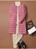 Long Duck Down Jackets Women Ultra Light Coat WinterCasual Slim Black Thin Autumn Parkas ED2071