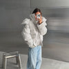 Chic All-Matched Solid Women's Cotton Coat Hooded Zipper Full Sleeves Thicken Bread Coats Autumn Winter Lady Tops