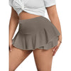 Size 1XL-5XL Women's Skirts Sexy Pleated Home Skirts Skirts with leggings Solid color skirts