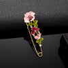 Rhinestone Flowers Imitation Pearl Brooches Women Sparkling Zircon Bowknot Brooch Pin Scarf Coat Suit Accessories Jewelry