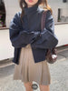 Korea Short Outerwear Woman Casual Loose Lazy Chic Long Sleeve Cotton Blends Windbreaker Coats Thin Thench