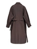 Women Coffee Brief Belted Big Size Long Trench Lapel Long Sleeve Windbreaker Tide Spring Autumn 1DJ3893