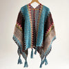 Loose Tassel Jumper Scarf Spring Knitting Pullover Inrregular Ponchos Elegant Cloak Coat Lady Sweater Autumn Winter Tops