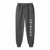 Womens Casual Loose Long Pants Outdoor Friends Letter Printed Trousers Spring Autumn Winter Fleece Sports Sweatpants