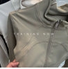 Yoga Suit Women's Standing Collar Long Sleeved Sports Jacket Running Training Fitness Top Windproof Running Suit
