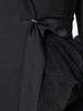 Women Black Irregular Mesh Big Size Long Elegant Blazer Lapel Long Sleeve Jacket Spring Autumn 7AB4743