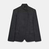 Women's Suit Jackets Autumn Loose Long Sleeve Stand Collar Single Button Coat Casual Chic Female Office Lady Outerwear Tops