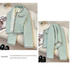Coarse Tweed Small Fragrant Style Short Coat Women's Spring Autumn Round Neck Socialite Jacket Casual Top