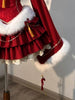 Winter Christmas Year Sweet Lolita Style Dress Womens Y2k Faux Fur Design Warm Dress Female Chic Korean Clothes