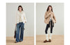 Women's 90% White Duck Down Jacket Autumn High Neck Windproof Fluffy Cocoon Silhouette Warm Outerwear